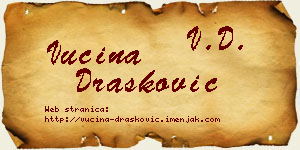 Vucina Drašković vizit kartica